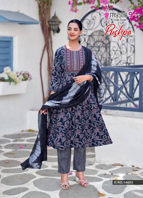 Mystic9 pushpa vol 14 ahmedabad kurti wholesale denim